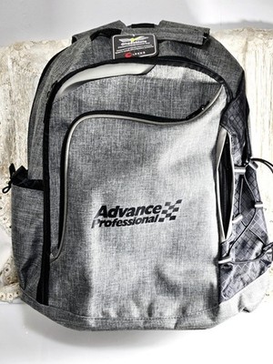 NWT Leeds Advance Professional Checkmate 17'' Gray Computer Backpack