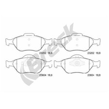 Satz Bremsbeläge 24652994 Bremsklötze vorne für Ford Street KA RL2 Mazda 121