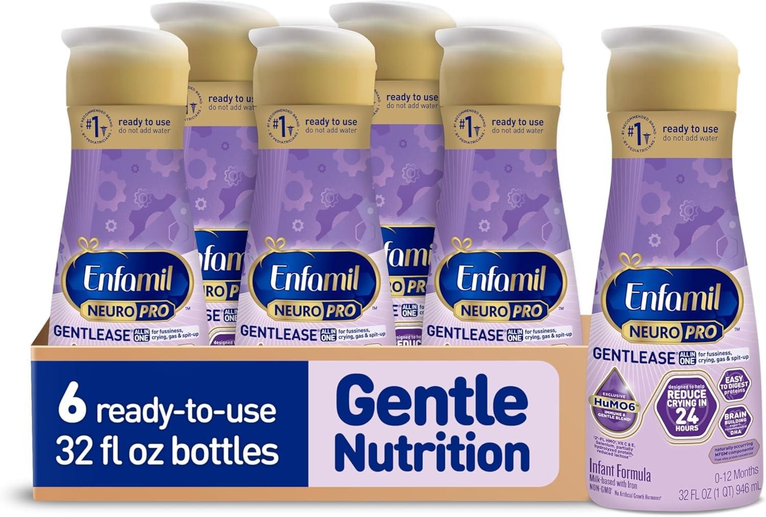 Enfamil NeuroPro Gentlease Ready To Feed Infant Formula, 32 