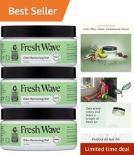 Odor Removing Gel, 7 oz., Pack of 3 - Odor Absorbers for Home, Safer Odor Rel...