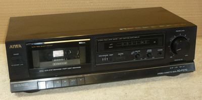 AIWA AD-F270 Stereo Cassette Deck in schwarz