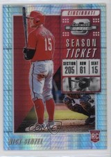 2019 Panini Chronicles Contenders Optic Hyper Prizm 97/299 Nick Senzel #9 0q3