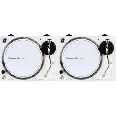 Pioneer DJ PLX-500 Direct Drive Turntable Pair - White