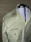 Original Vietnam War US OG 107 Cotton Utility Sateen Shirt Jacket Major insignia — photo 2