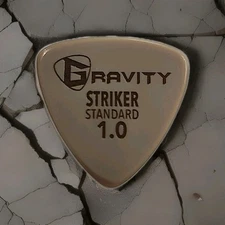 Gravity Standard Striker Pick, 1.0 mm Thick Acrylic,  Excellent Tone Quality