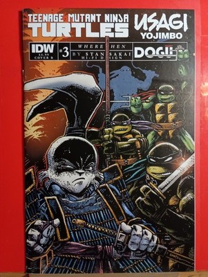 2023 IDW Comics Ninja Turtles Usagi Yojimbo Where When 3 Kevin Eastman Variant 
