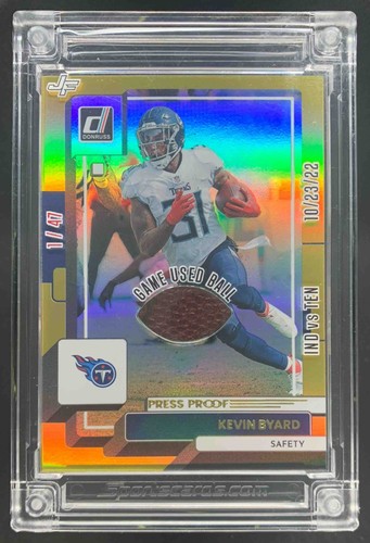 Kevin Byard 2025 Jersey Fusion Game Used Football 2022 Donruss /47