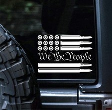 We The People Flag Vinyl Decal