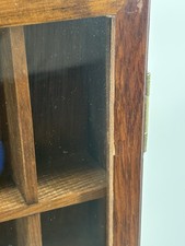 VTG Enesco Personal Collection Wooden Curio Cabinet Shadow Box 17" SEE DESC