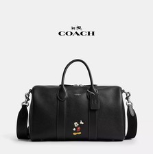 DISNEY x COACH Compass Bag 35 Mickey Mouse CDM67 BLK Black 3way Duffle Bag