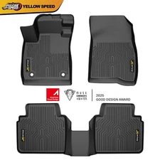 Fit For 2023-2024 Honda Accord Front & 2nd Row Heavy Duty TPE Floor Mats Liner