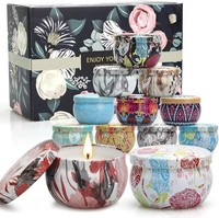 Duftkerzen Geschenkset 12 StüCk Aromatherapie Sojawachs In Dosen Deko Geschenke