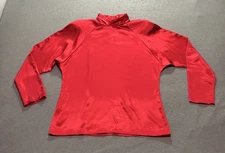 Counterparts Shirt Women's 10 Romantic Minimalist Retro Office Lounge Cherry Red