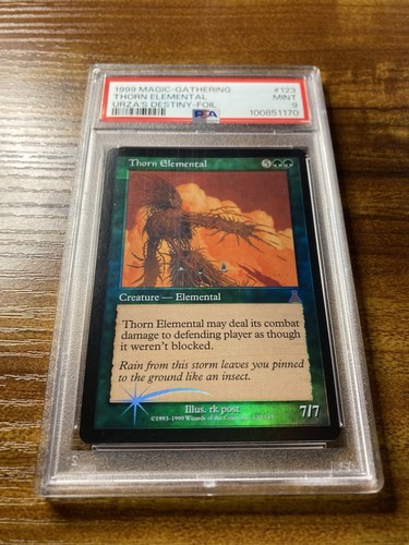 MTG✨THORN ELEMENTAL FOIL✨Urza’s Destiny PSA 9 MINT RARE Creature rk Post POP 2 ! - Picture 5 of 9
