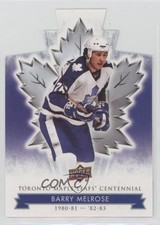 2017 Upper Deck Toronto Maple Leafs Centennial Blue Die-Cut Barry Melrose 0d7y