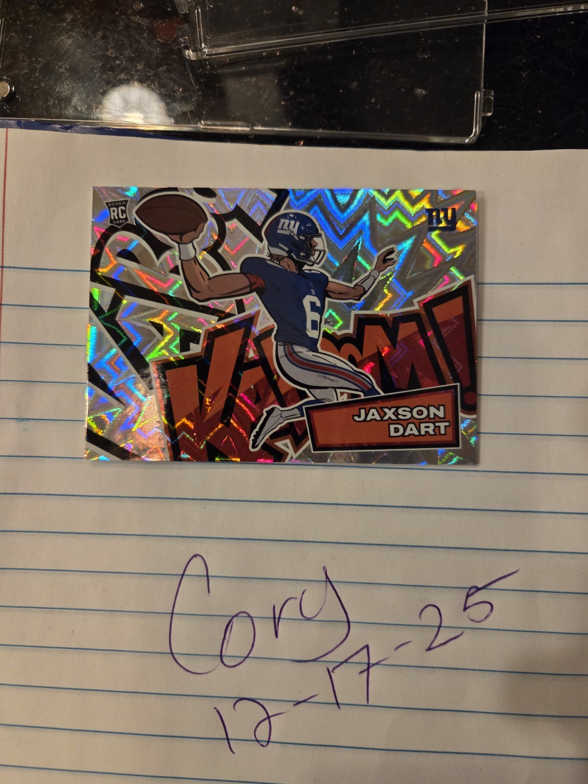 2025 Panini Absolute - Kaboom! Horizontal Jaxson Dart #34 (RC)