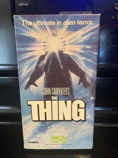 John Carpenter's The Thing (VHS 1982) MCA 1987 Release Horror Vintage