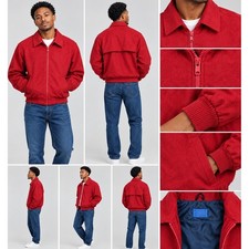Vintage Pendleton Red Wool Bomber Jacket Thinsulate Lined Mens Large USA Made