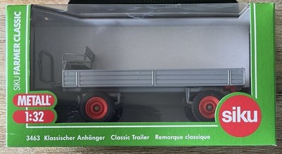 SIKU Farmer Classic 1:32 Anhänger 3463 Metall grau/rot mit OVP