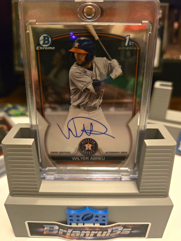 Topps 2023 Bowman Wilyer Abreu CPA-WA Auto Chrome Prospect Autographs Astros