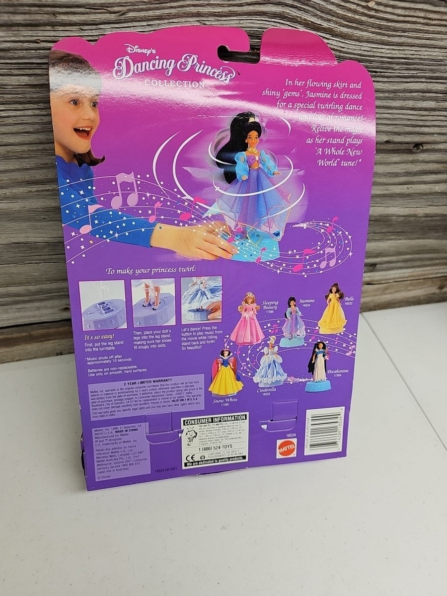 Disney's Dancing Princess Collection Jasmine Doll 1996 Mattel