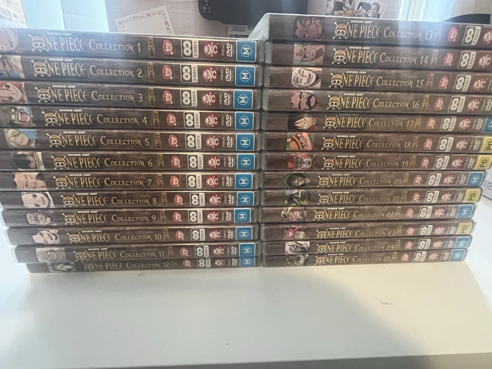 BULK One Piece Uncut Collection 1-25 DVD 1999 Region 4 PAL FREE POST AUS - Image 2 of 4