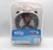 Full Face PVC Mask Snorkel Adult Ages 12 Water Sun  Fun Polycarbonate Lens