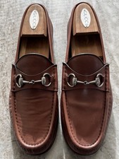 GUCCI 1953 Silver Horsebit Leather Loafer Brown 9 / 9.5 US $1000 Brixton Jordaan