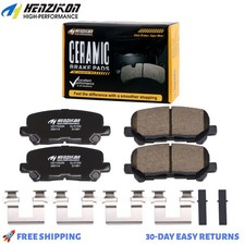 Rear Ceramic Brake Pad Set w/Hardware for 2007 2008 2009 - 2013 Acura MDX 3.7L