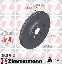 1 disco freno Coat Z Zimmermann 150.2978.20 per BMW X1 F48 X2 F39 serie 1 F40 serie 2