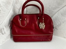 Bailey & Quinn London Red Leather Zipped Hand/grab bag Small BNWOT RRP £139