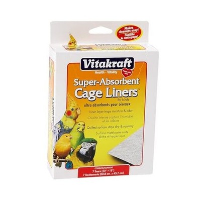 Cage Liners for Birds - For Parrot, Parakeet, Conure, and Cockatiel Cages