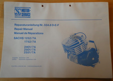 1976 SACHS Motor 1252 1752 2501 2551  REPARATURANLEITUNG  HERCULES 7 Gang  GS MC