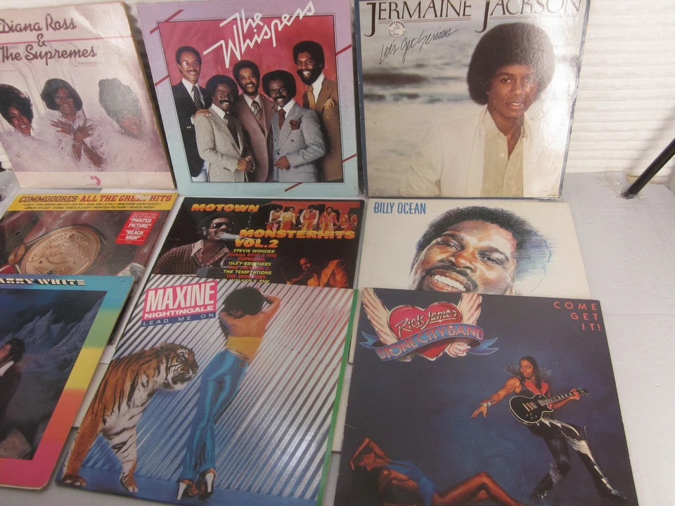 Vintage Vinyl LP Records - Lot of 10 Motown R&B Soul 1970's 1980's Rick James - Image 3 of 4