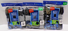 Lot of 3 Hanes Tagless Boys' Boxer Briefs Cool Comfort 3 Pack Ea 14-16" Large