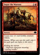 Empty the Warrens 118 Common Dominaria Remastered Magic: The Gathering LP