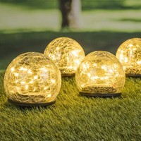 Hi Led Solar Kugelleuchte Garten Leuchte Warmweiß Wegleuchte Lampe Solarleuchte