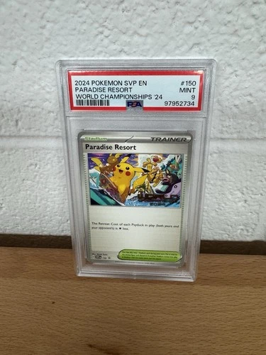 2024 POKEMON SVP EN-SV BLACK STAR PROMO #150 PARADISE RESORT PSA 9