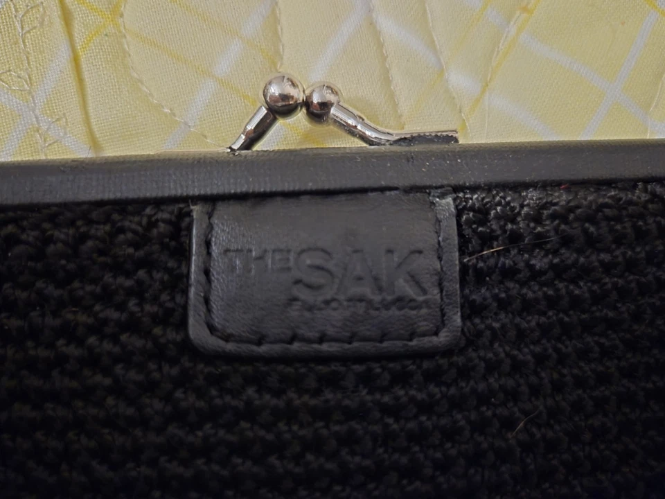 BOLSA DE GANCHILLO MARCO KISSLOCK NEGRO THE SAK MED DE COLECCIÓN AÑOS 90 ELLIOT LUCCA RARA Foto 4 de 4