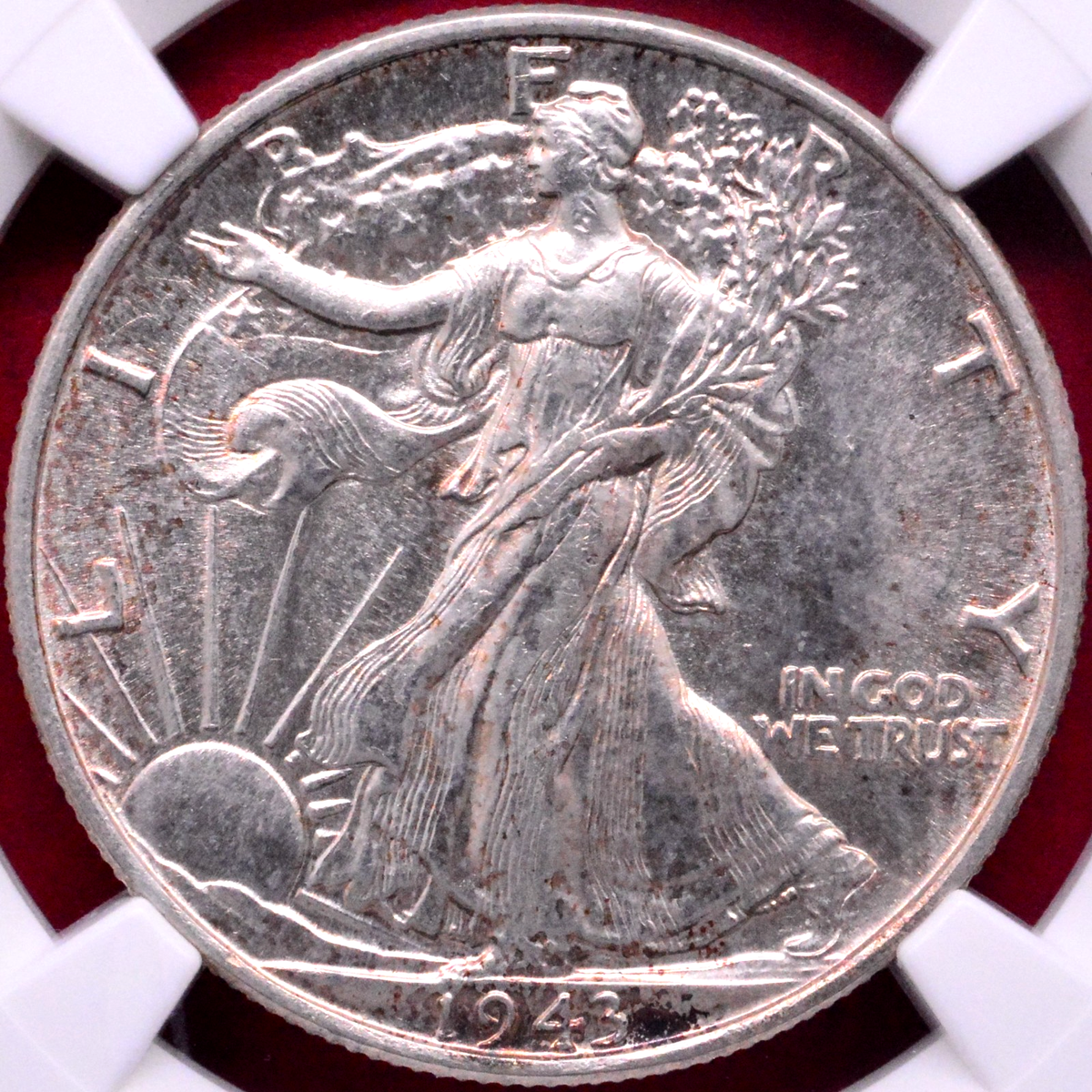 NGC AU-58! 1943 WALKING LIBERTY HALF | eBay