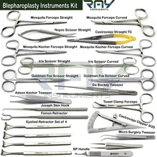 Surgical Blepharoplasty Instruments Eyelid Retractor Ophthalmic Eye Surgery Kit