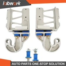 Labwork Hood Hinge Pivot Bushing Mount & Bolt Kit 13-04730L/R For Peterbilt 378