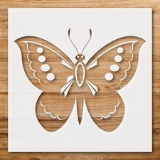Butterfly Design Wall Art Reusable Plastic Stencil - StencilAir