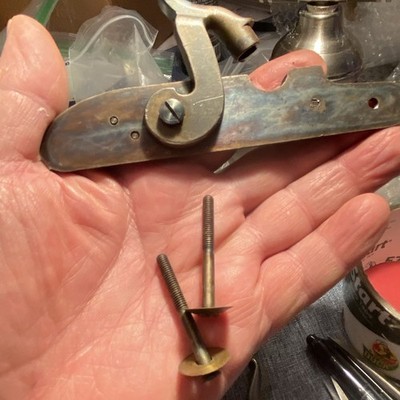 CVA Hawken Muzzleloader Lock 5-inch-long plate) with Bushings and Bolts.