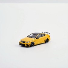 CG 1/64 Mercedes-Benz C63 Coupe Black Series w204 Yellow Diecast Car Model