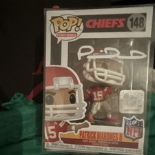 Funko Pop! Vinyl NFL Chiefs Patrick Mahomes II Autographed Figure Box #148