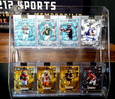 2025 5 Card Draw-8 CARD ALL 1/1 LOT!  RARE GOLD POKER CHIPS & TEAL CARD FLURRY.