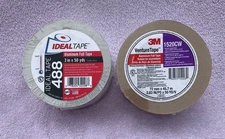 Lot of 2 Ideal & 3M Tape 3” X 50 Yards HVAC Duct All Weather Foil Tape