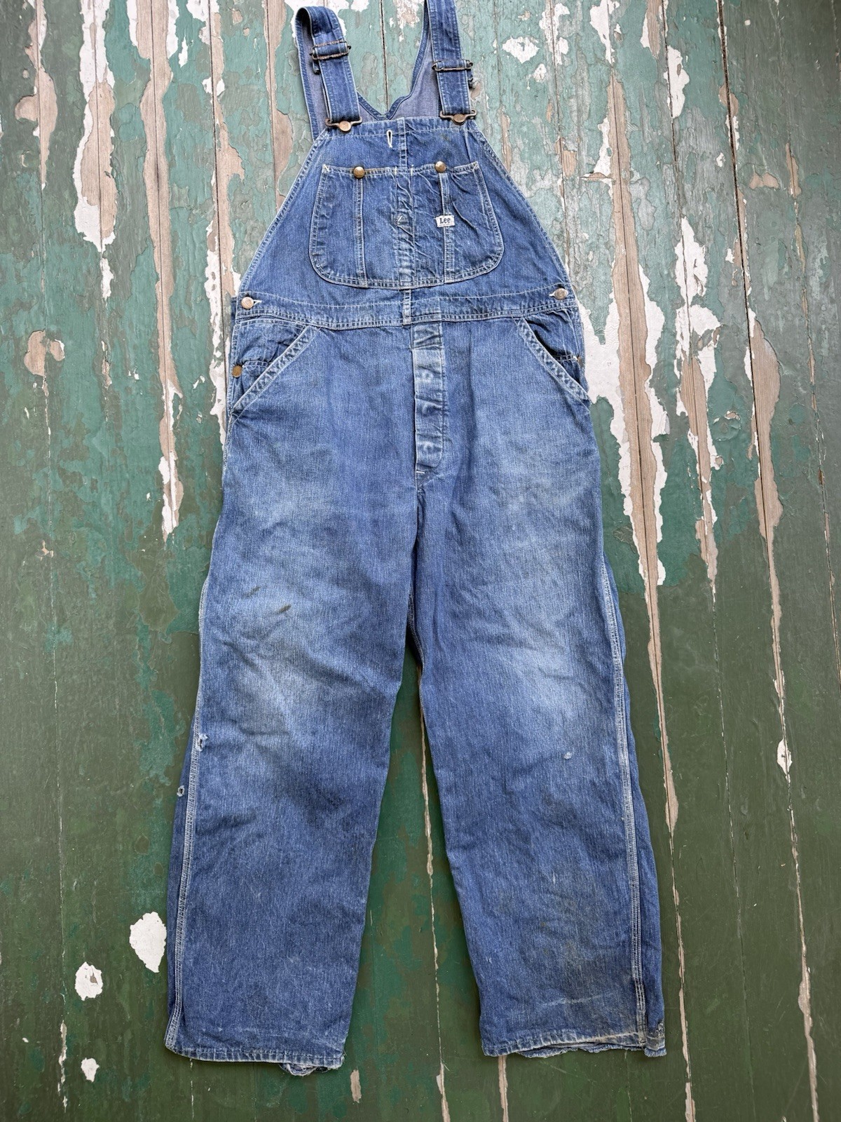 Vintage 1940s-1950s Long L Lee Overalls, Dungaree… - image 1