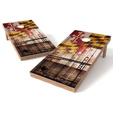 Maryland Baltimore Bridge Crab Cornhole Board Wrap Bags Corn Toss Wrap